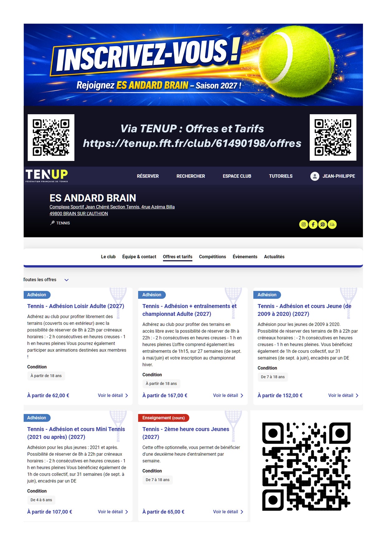 Inscrivez-vous en ligne